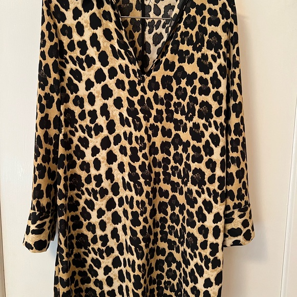 ZARA LEOPARD DRESS SIZE SM ADORABLE GREAT USED CONDITION - Picture 6 of 10